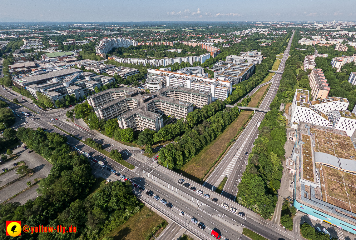 07.06.2023 - Neuperlachs neue Mitte mit PEP, Perlach Plaza, Share, Allianzversicherung und Wohnring